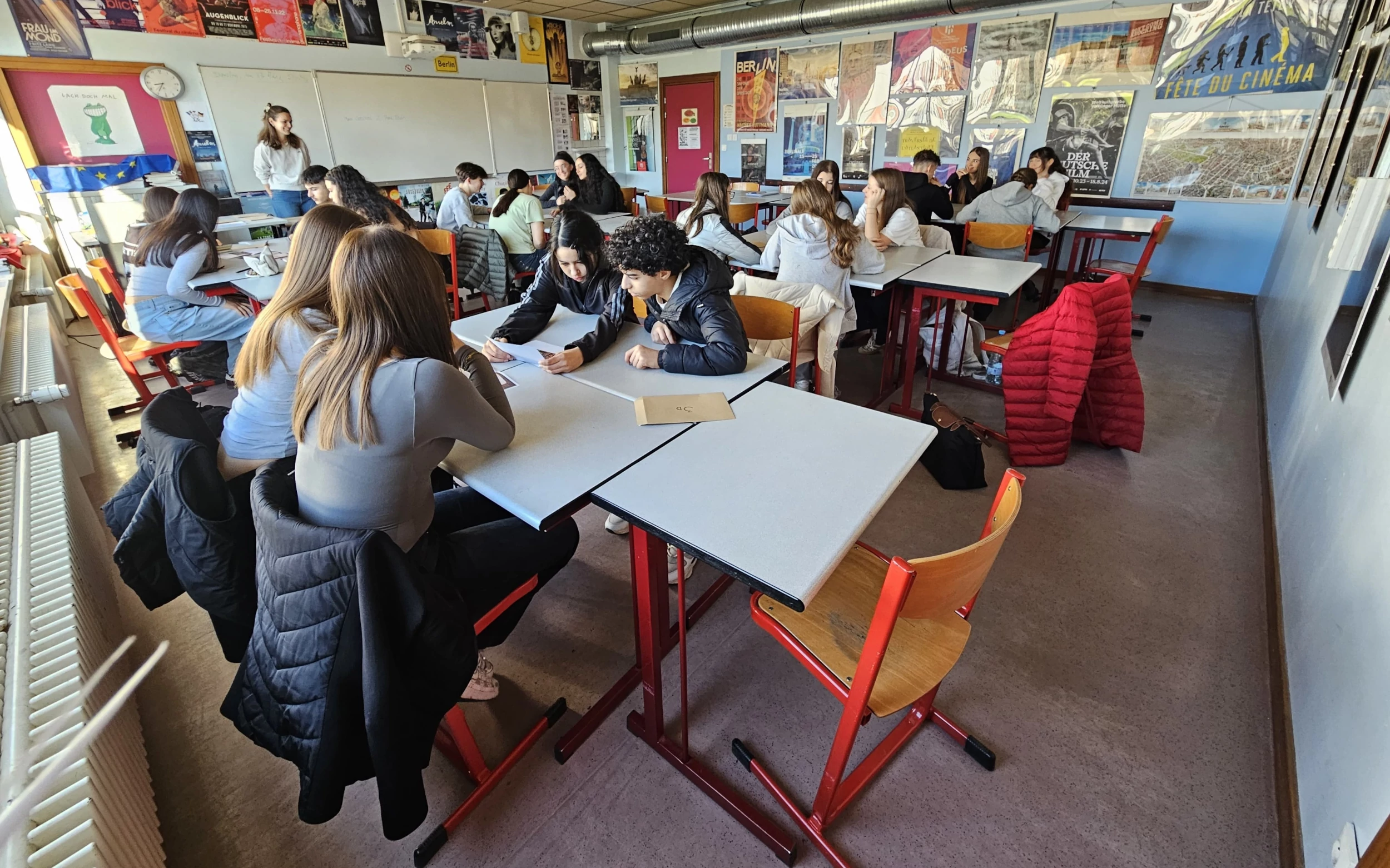 Bild 3: Französischschülerinnen und -schüler der Stufe 9 Reise in der Europametropole Strasbourg