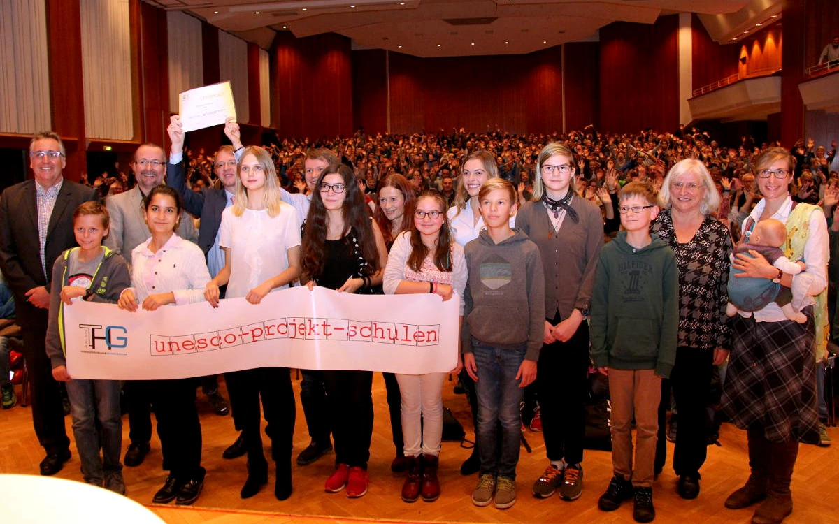 Feier zur Anerkennung des Theodor-Heuss-Gymnasiums als anerkannte Projektschule, Stadthalle Aalen, 2016