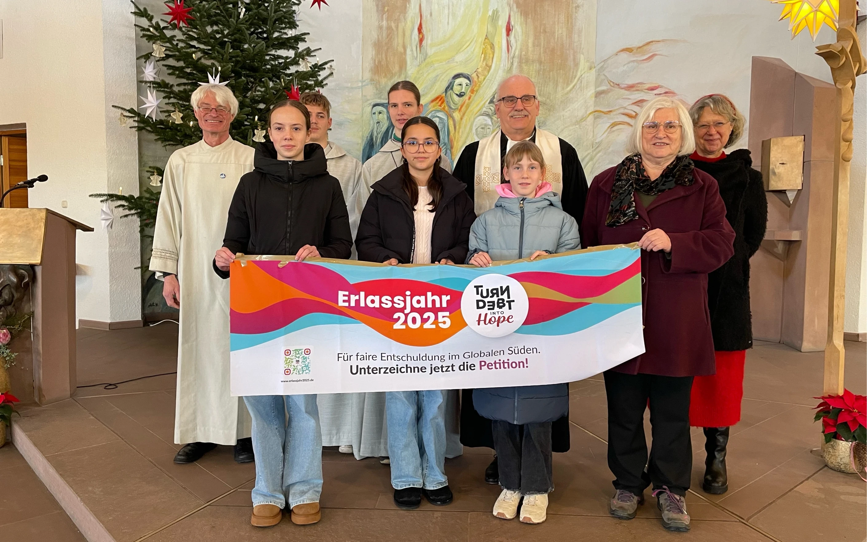 Unterstützung der Aktion „Turn Debt to Hope“, Januar 2026