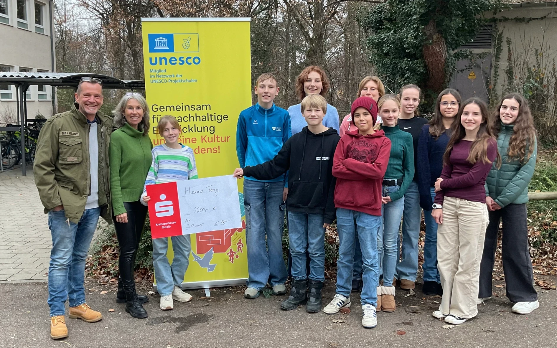 Spendenübergabe an die Organisation „Musana Ferry“, THG, Dezember 2025